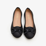 Girls Shimmer Ballerina Flats