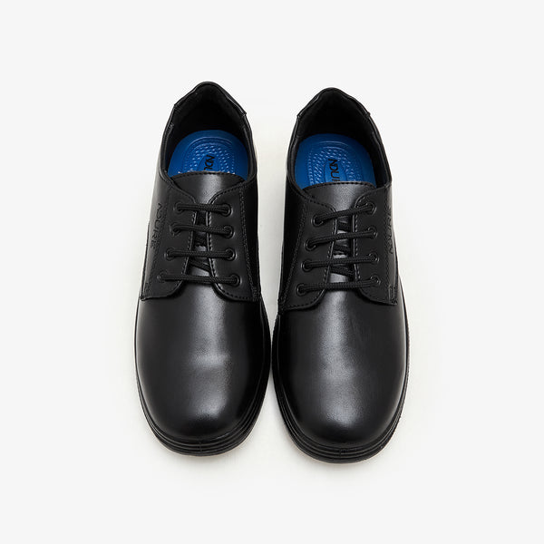 Buy BLACK Boys Classic School Shoes – Soloto