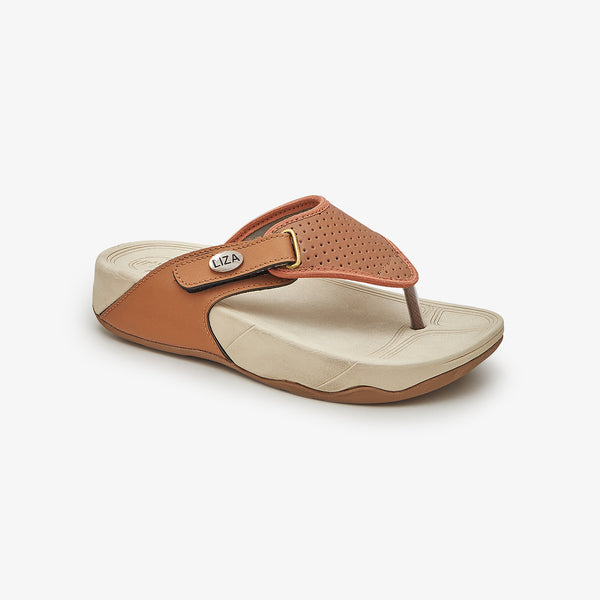Buy TAN Liza Women's Flippers – Soloto