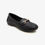 Women's Metal Bar Loafers