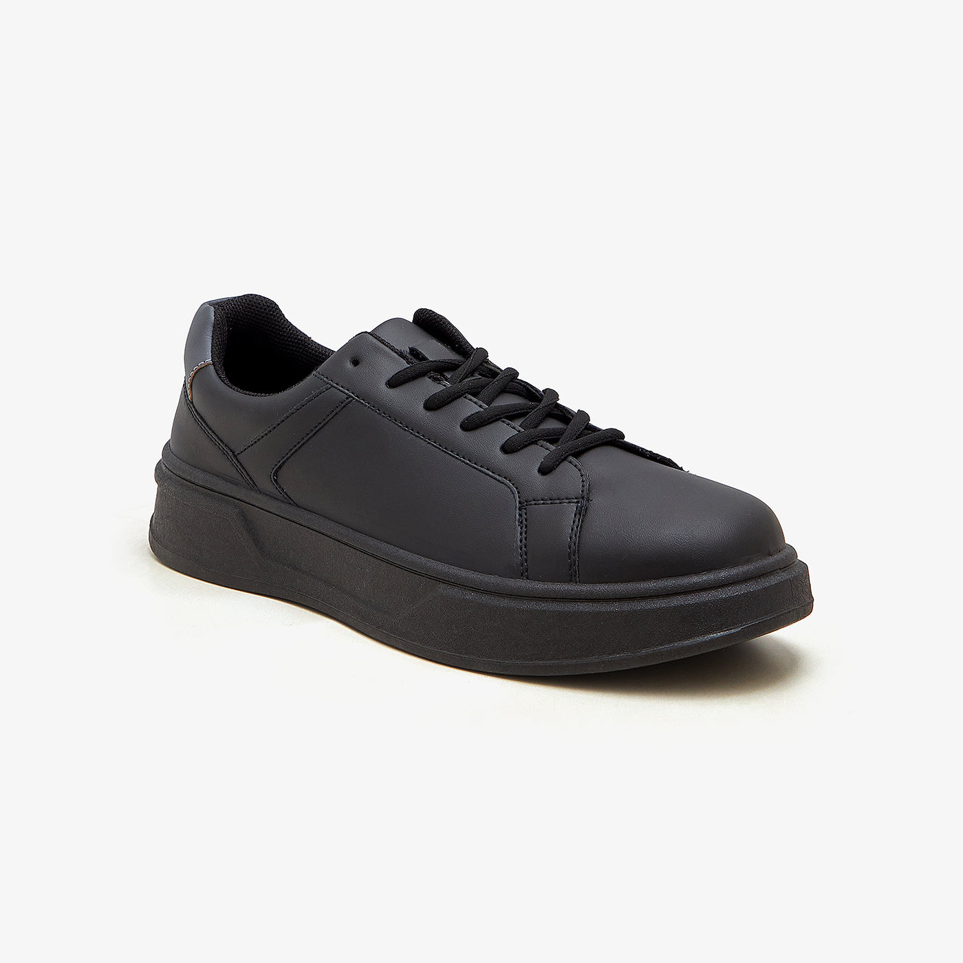 Buy BLACK Men's Monochrome Design Sneakers – Soloto