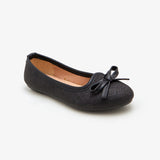 Girls Shimmer Ballerina Flats