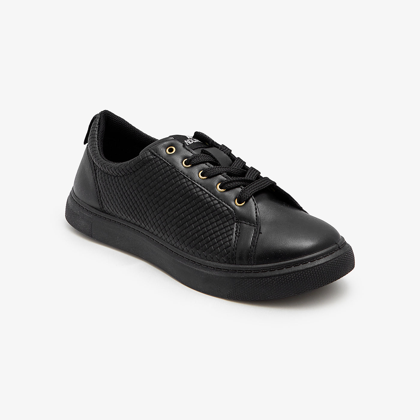 Buy BLACK Women's Stitch Detail Trainers – Soloto