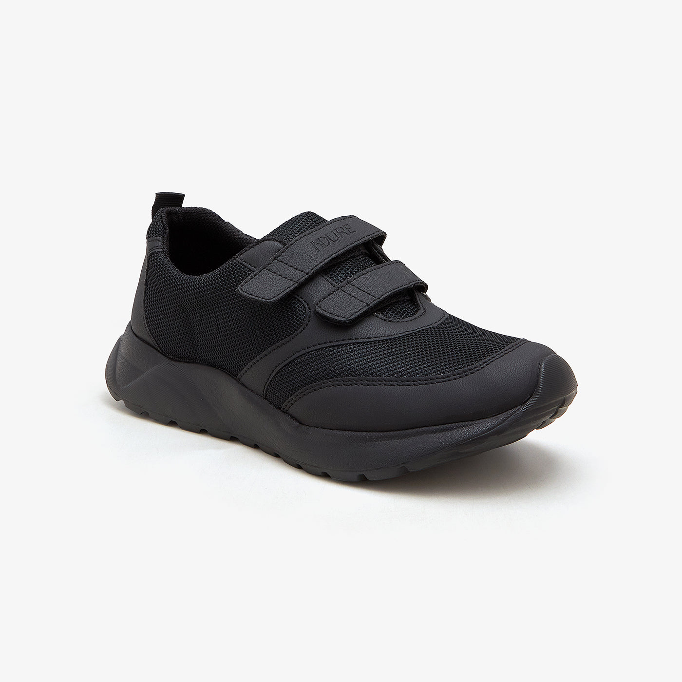 Buy BLACK Boys Sturdy School Shoes – Soloto - Main Image