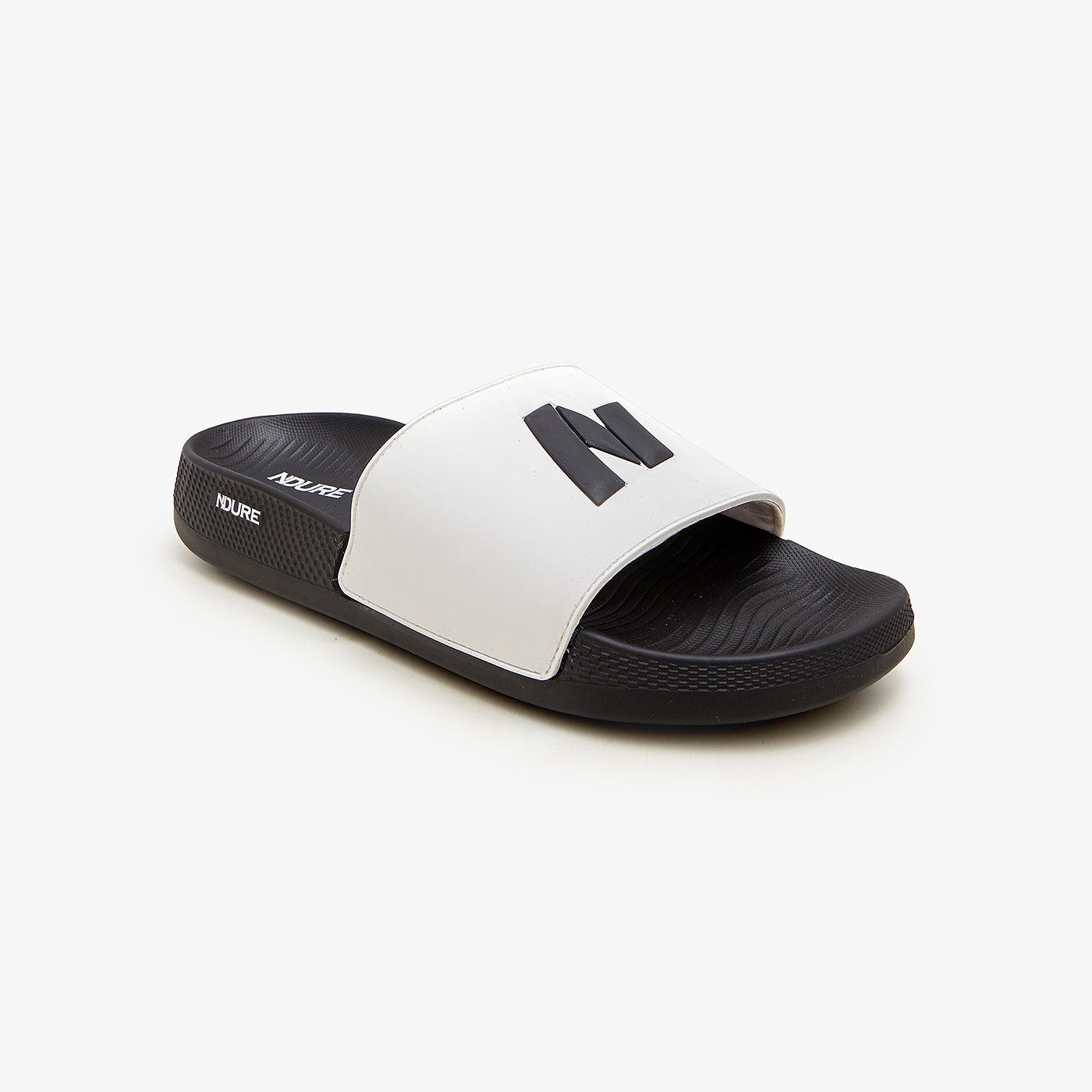 Mens white sales slide sandals