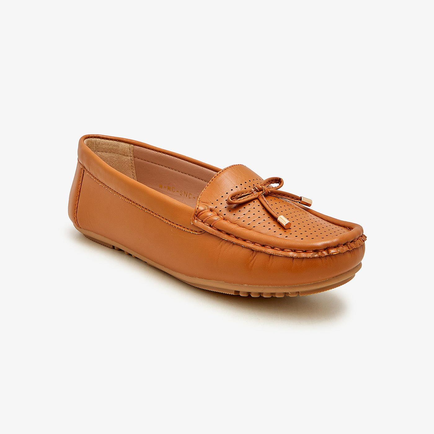 Buy TAN Women's Vector Cut Moccasins – Soloto - Main Image