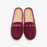 Rivets Cut Out Mules for Women