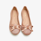 Girls Shimmer Ballerina Flats