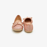 Girls Shimmer Ballerina Flats