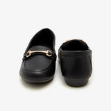 Women's Metal Bar Loafers