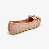 Girls Shimmer Ballerina Flats