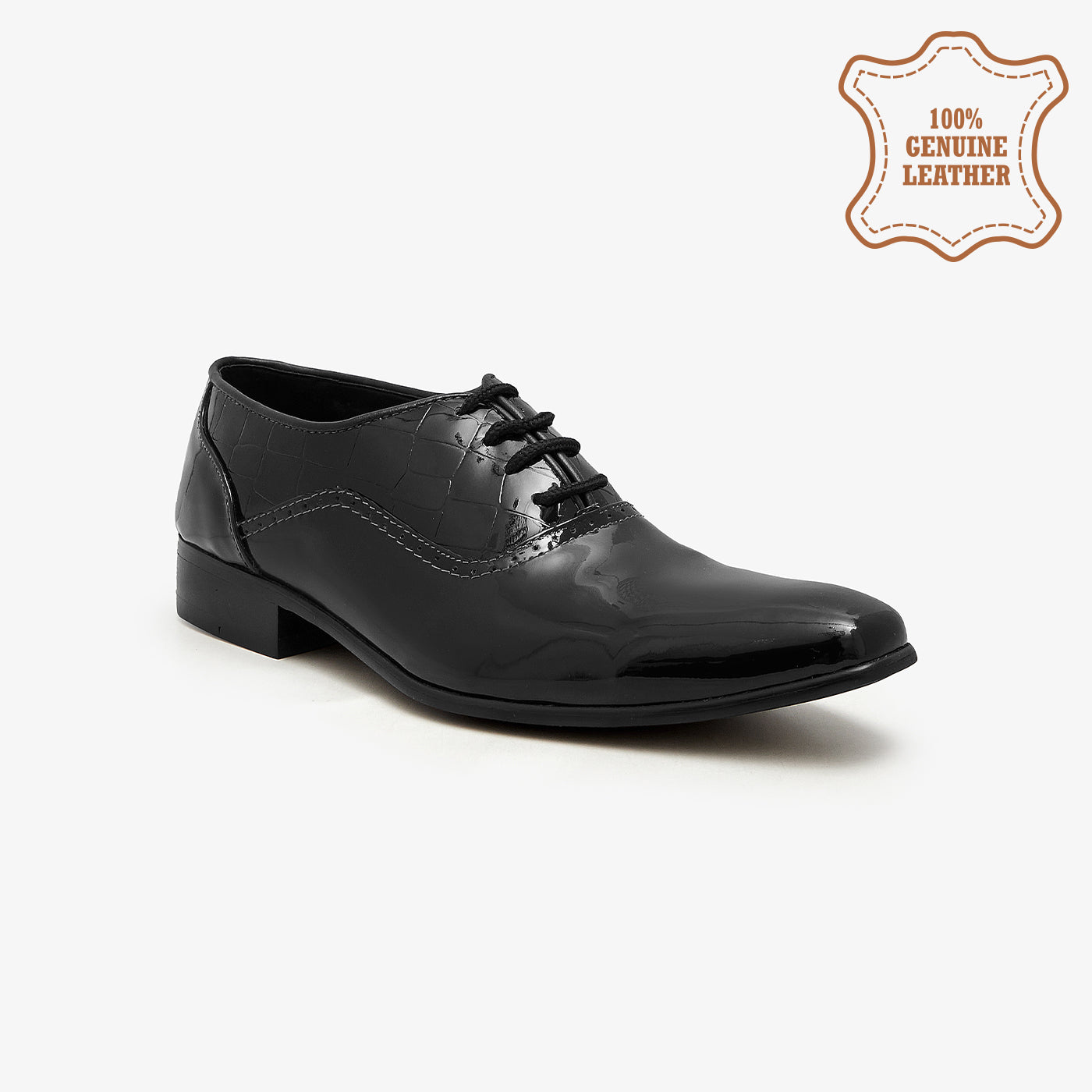 Buy BLACK Lace-up Dress Shoes for Men – Soloto - Main Image