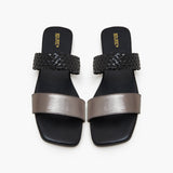 Women's Braided Metallic Flats