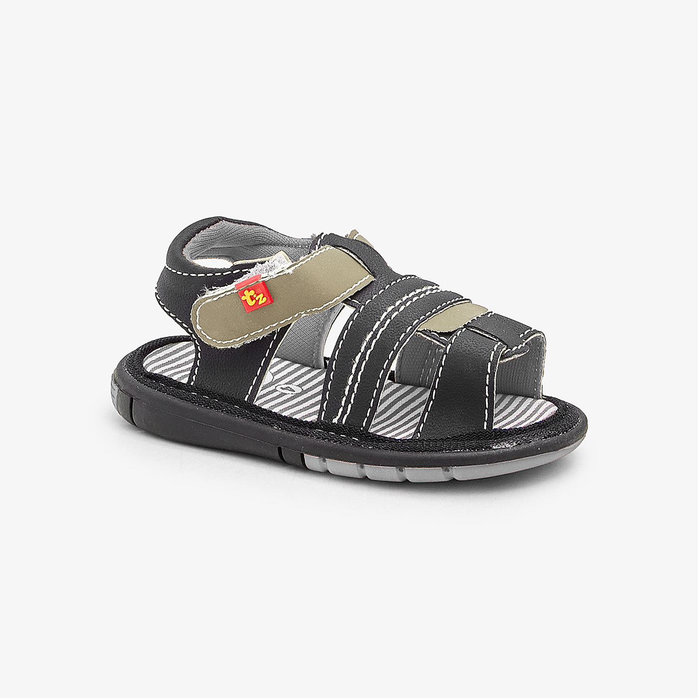 Buy BLK GRY Cool Kids Sandals Soloto