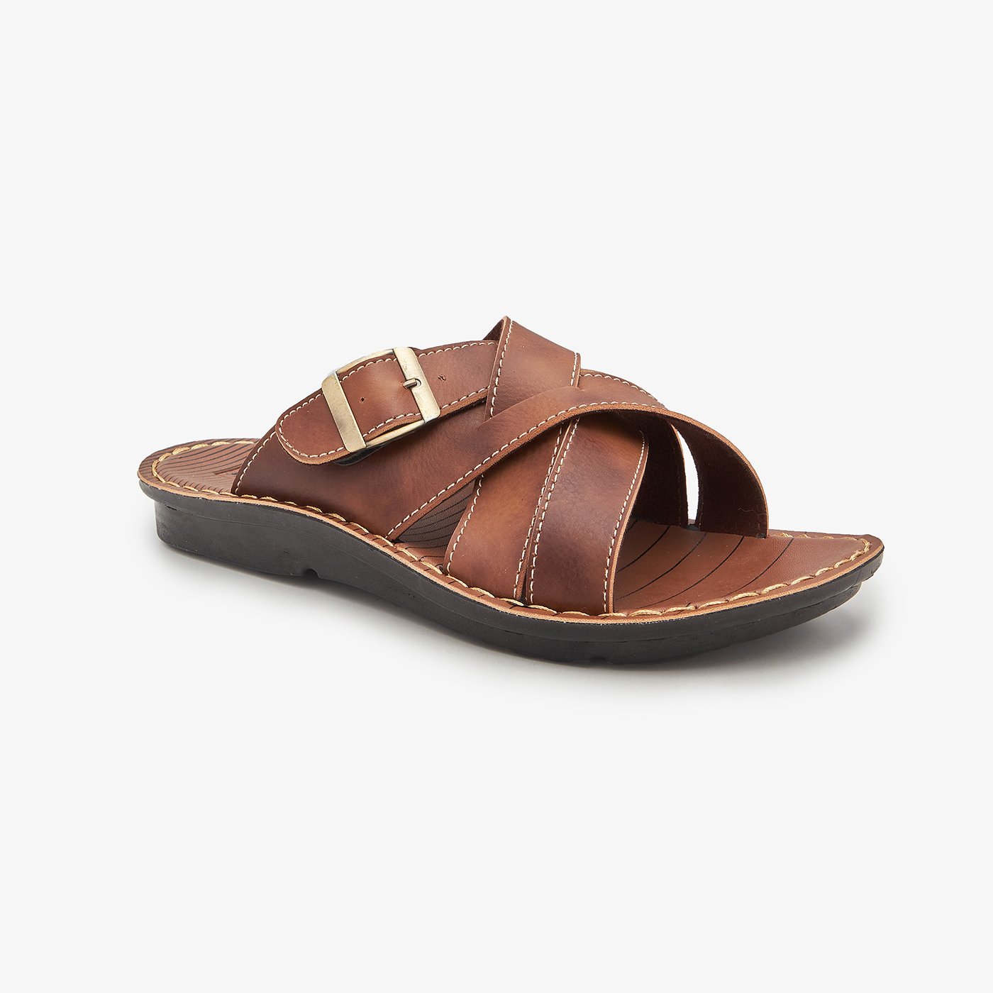 Man Chapple Buy BROWN Mens smart Chappals – Soloto