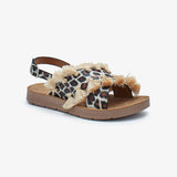 Leopard Print Girls Sandals