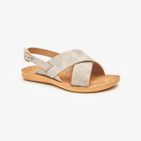 Cross-Strap Girls Sandals