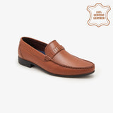 Men's Textured Leather Loafers