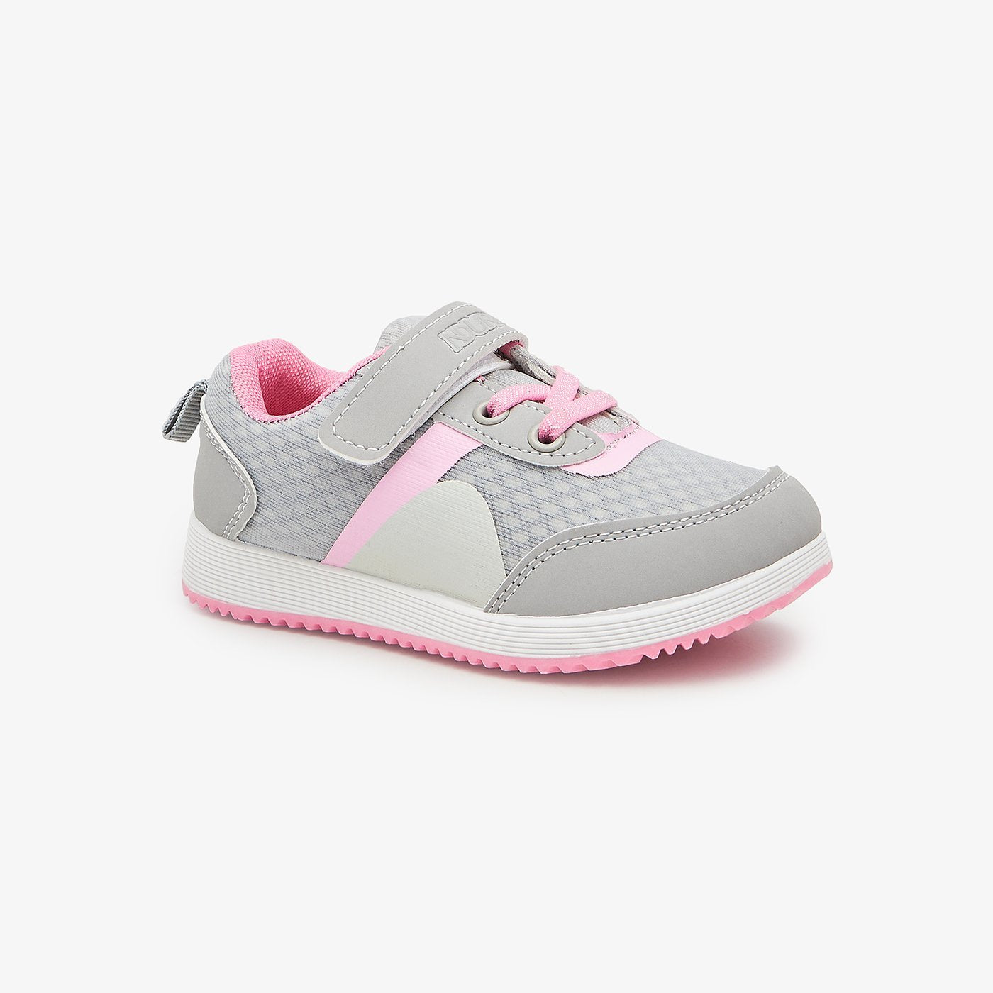 Buy GRY/PNK Athletic Shoes for Girls – Soloto1