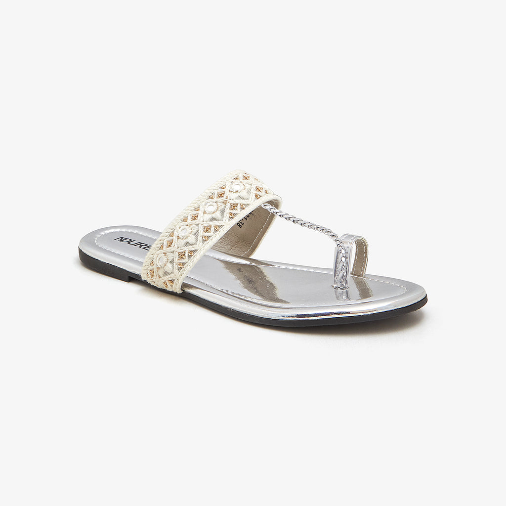 Buy SILVER Women's Fancy Kola Puri – Soloto