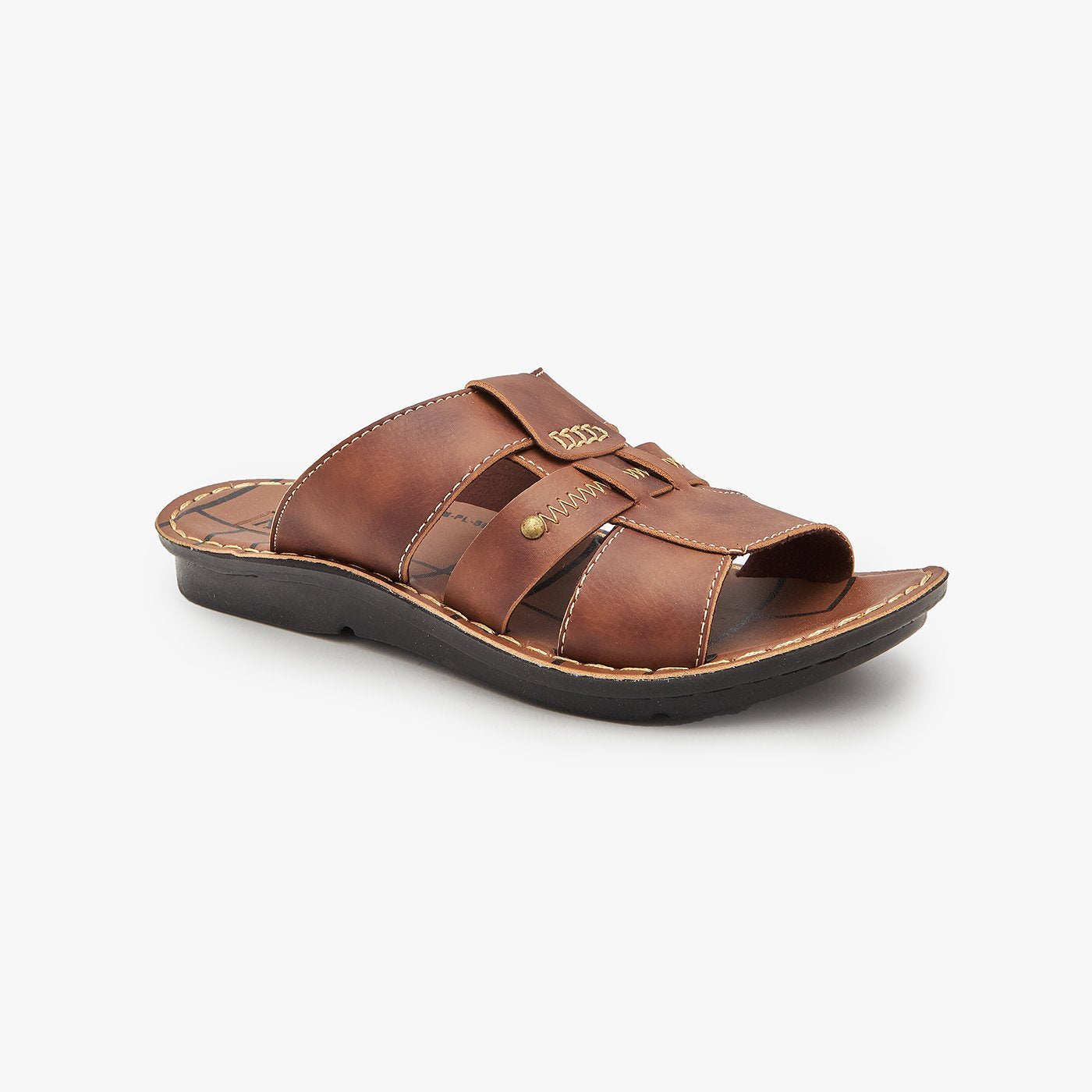 Man Chapple Buy BROWN Mens smart Chappals – Soloto