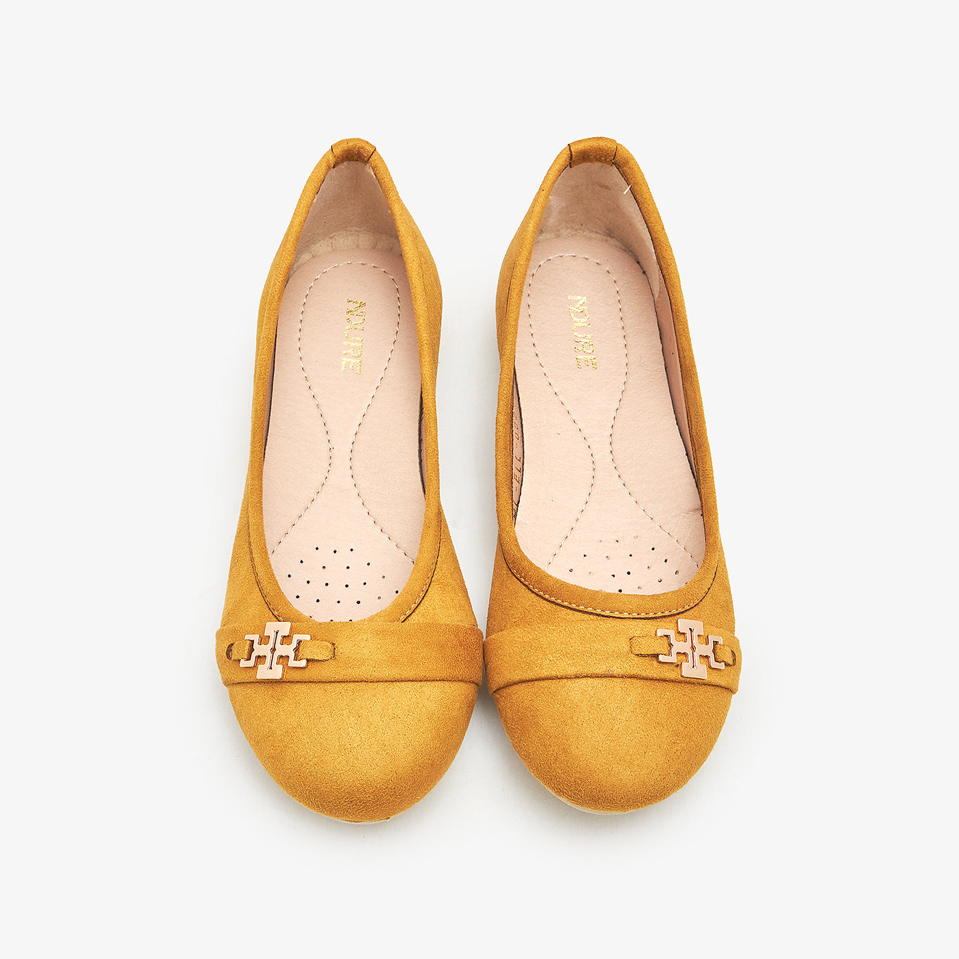 Ballet Flats Dsw Gold Flats Ballerina Flats Ajio Yellow Flat Dress