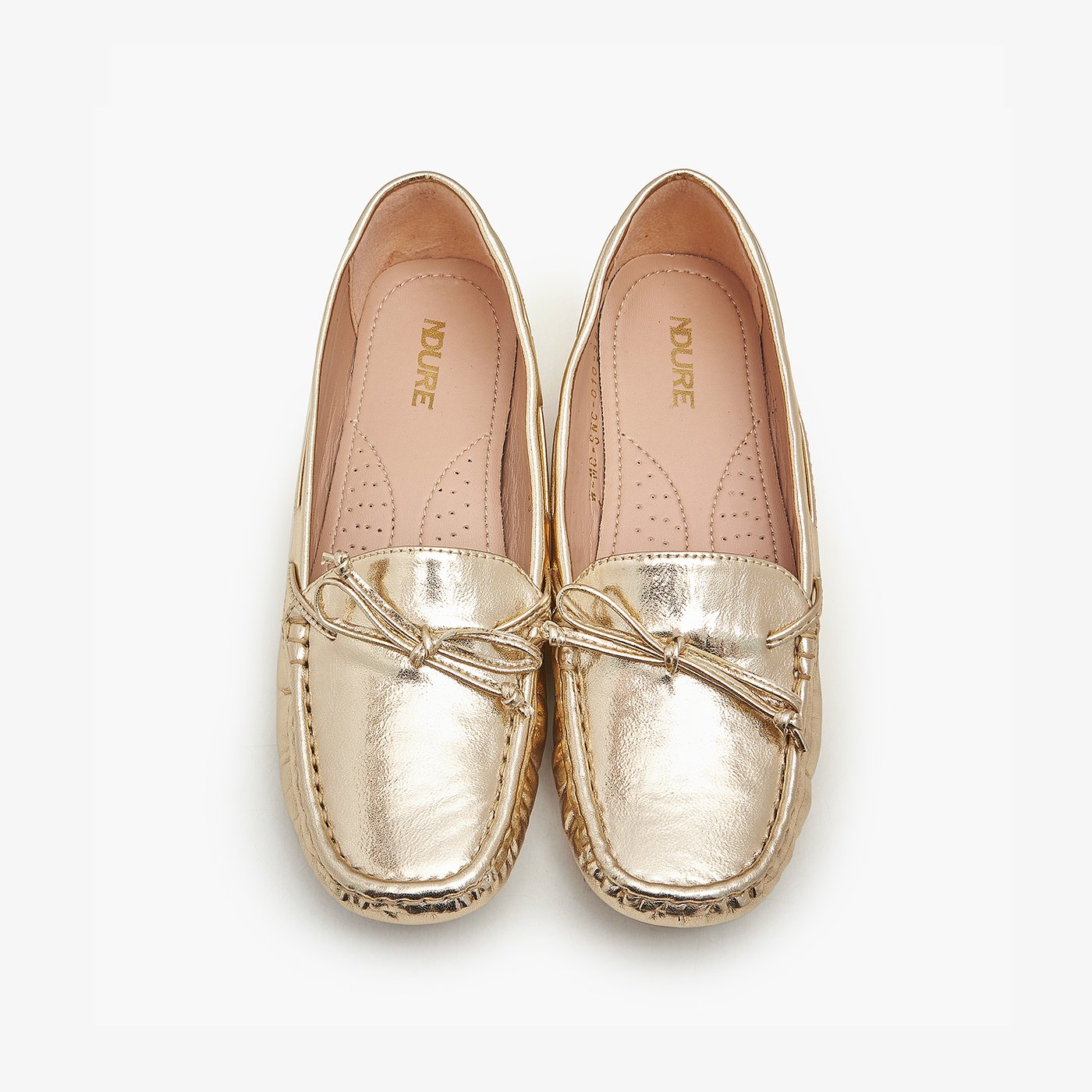 Buy GOLD Square-toe Women Casual Shoes – Soloto - Main Image