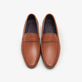 Men's Textured Leather Loafers