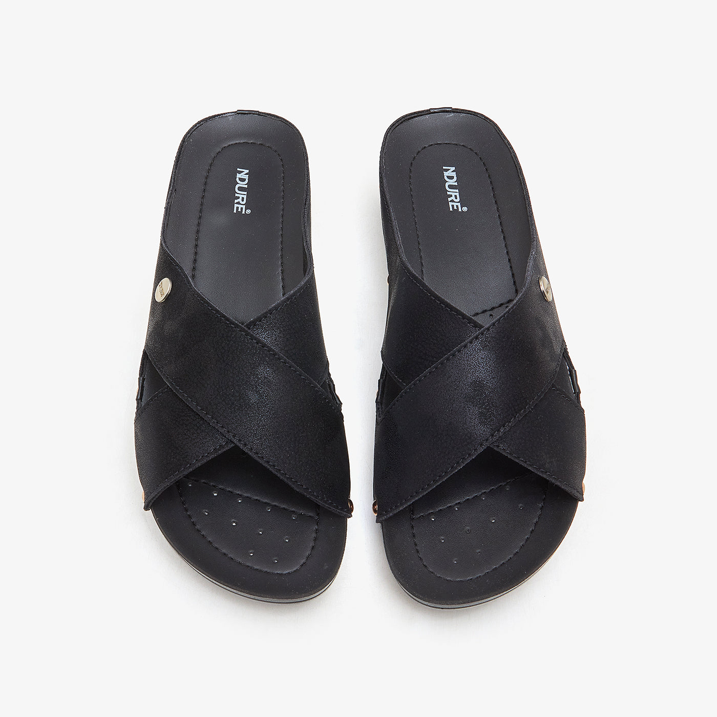 Buckle Slides Ndure Comfy Slides Womens Buy BLACK Women's Stylish