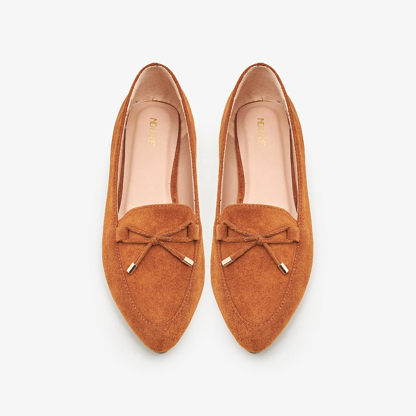 Buy BROWN Women's Suede Pointed Loafers – Soloto