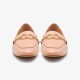 Metallic Chain Ladies Loafers