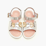 Girls Metallic Sandals