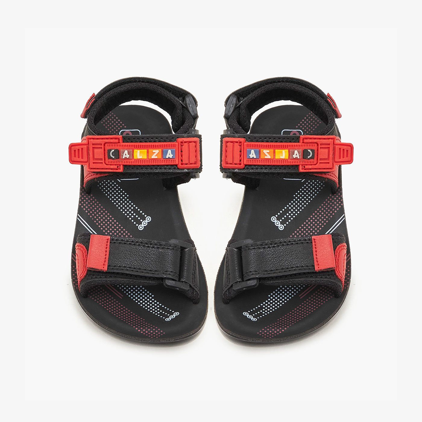 Buy BLK/RED Boys Sports Sandal – Soloto