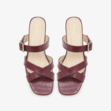 Multi-Strap Block Heels