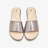 Women's Metallic Slides
