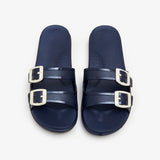 Strappy Buckled Slippers