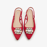 Women's Embellished Sling Back