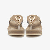 Metallic Buckle Thong Women Chappals