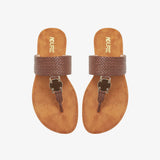 Trim Buckled Chappals for Women