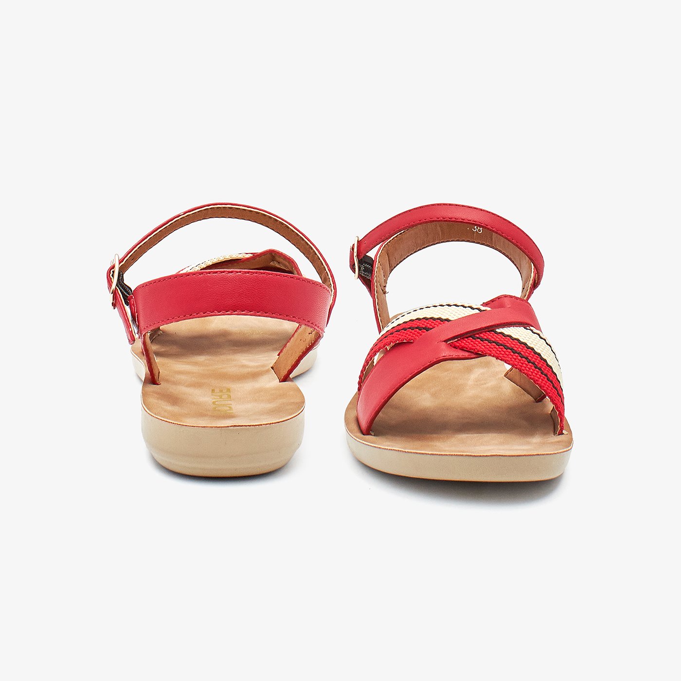 Metallic Buckled Ladies sandals
