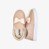 Girls Bow Slip On Shoes