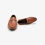 Men's Textured Leather Loafers