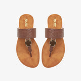 Trim Buckled Chappals for Women