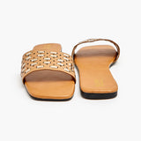Metallic Square Toe Flats
