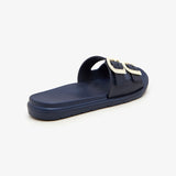 Strappy Buckled Slippers