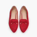 Women's Suede Pointed Loafers