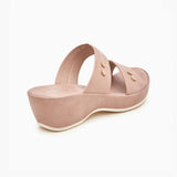 Platform Strappy Slippers