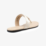 Metallic Brooch Thong Chappal