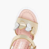 Girls Metallic Sandals