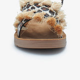 Leopard Print Girls Sandals